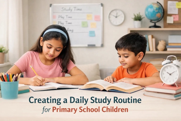 Creating a Daily Study Routine for Primary School Children