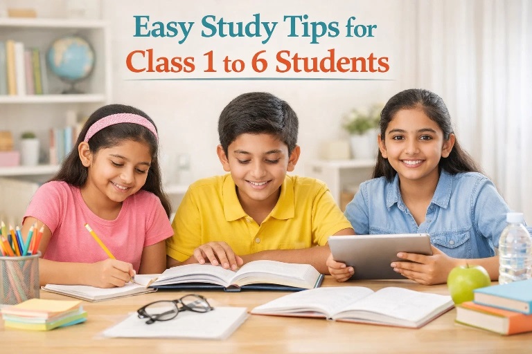 Easy Study Tips for Class 1 to 6 Students